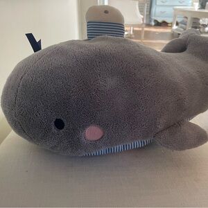 Jacadi Gray and Blue Stuffed Whale
